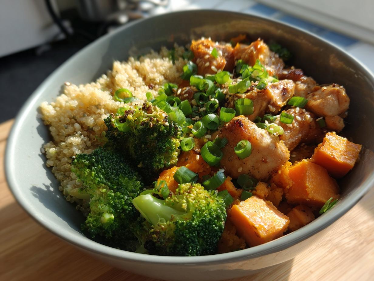 Honey Garlic Chicken Sweet Potato Bowl - detail 1