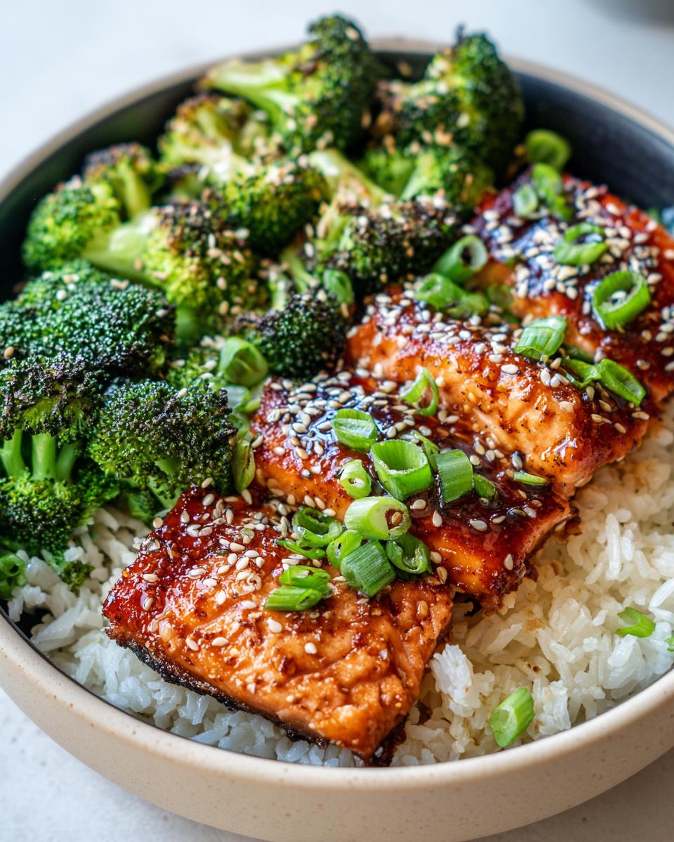 Honey Garlic Salmon Bowl - detail 2