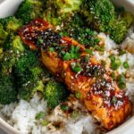 Honey Glazed Salmon Rice Bowl