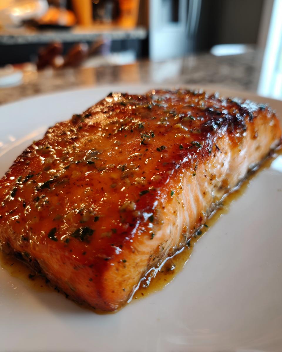 Honey Mustard Baked Salmon - detail 2