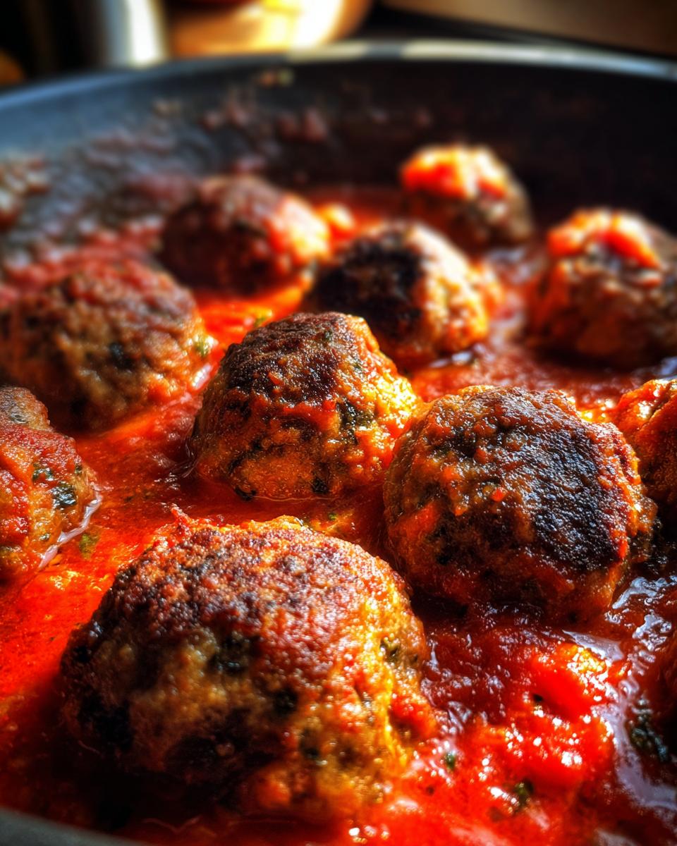 Italian Baked Meatballs in Marinara - detail 1
