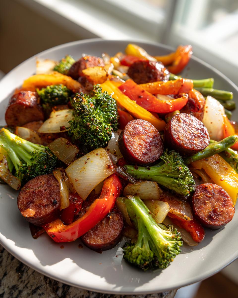 Kielbasa Veggie Skillet: Delicious, Easy, 30-Min Meal! 4 Kielbasa Veggie Skillet Dinner - detail 1