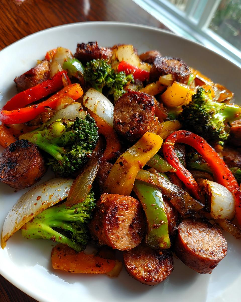 Kielbasa Veggie Skillet: Delicious, Easy, 30-Min Meal! 5 Kielbasa Veggie Skillet Dinner - detail 2