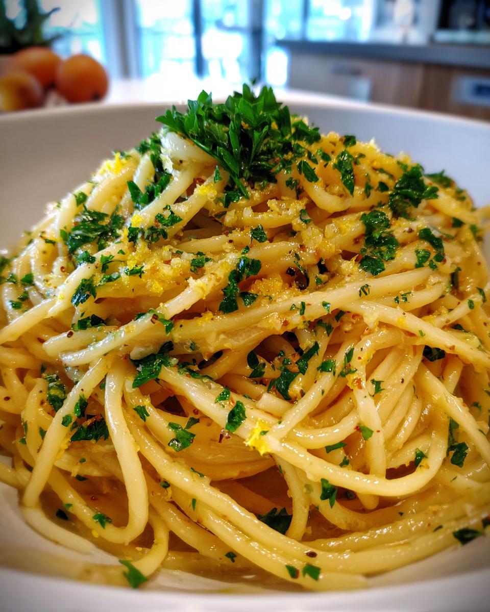 Lemon Butter Garlic Pasta - detail 1