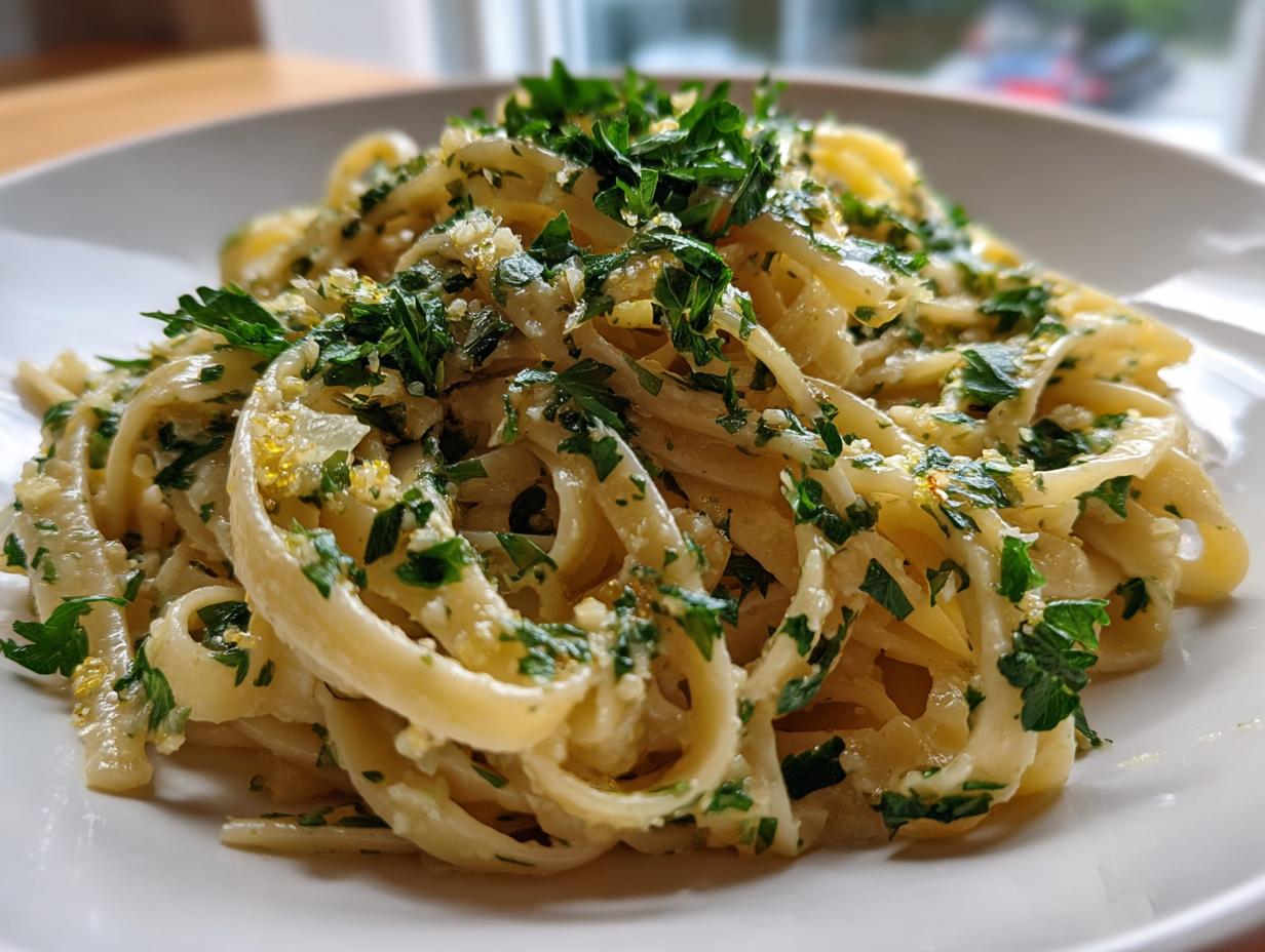 Lemon Butter Garlic Pasta - detail 2