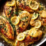 Lemon Garlic Chicken Skillet Dinner