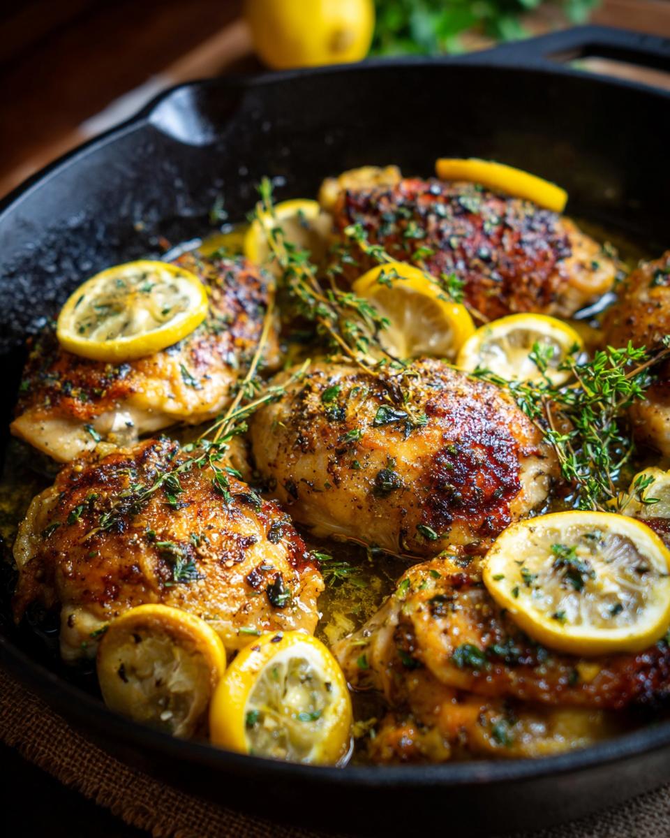 Lemon Garlic Chicken Skillet Dinner - detail 2