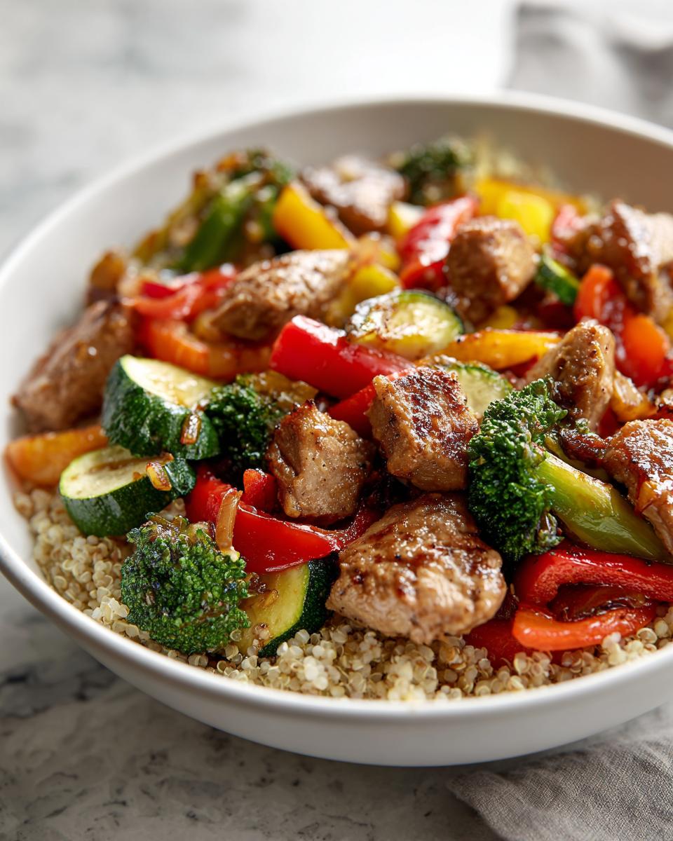 Lemon Garlic Chicken Veggie Bowl - detail 1