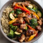 Lemon Garlic Chicken Veggie Bowl