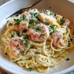 Lemon Garlic Parmesan Shrimp Pasta