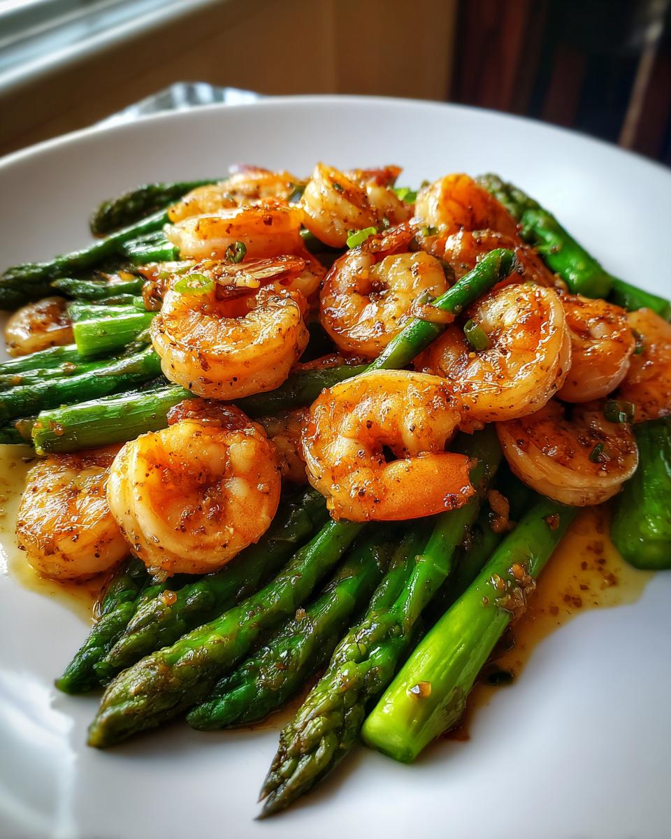 Lemon Garlic Shrimp Asparagus Skillet - detail 2