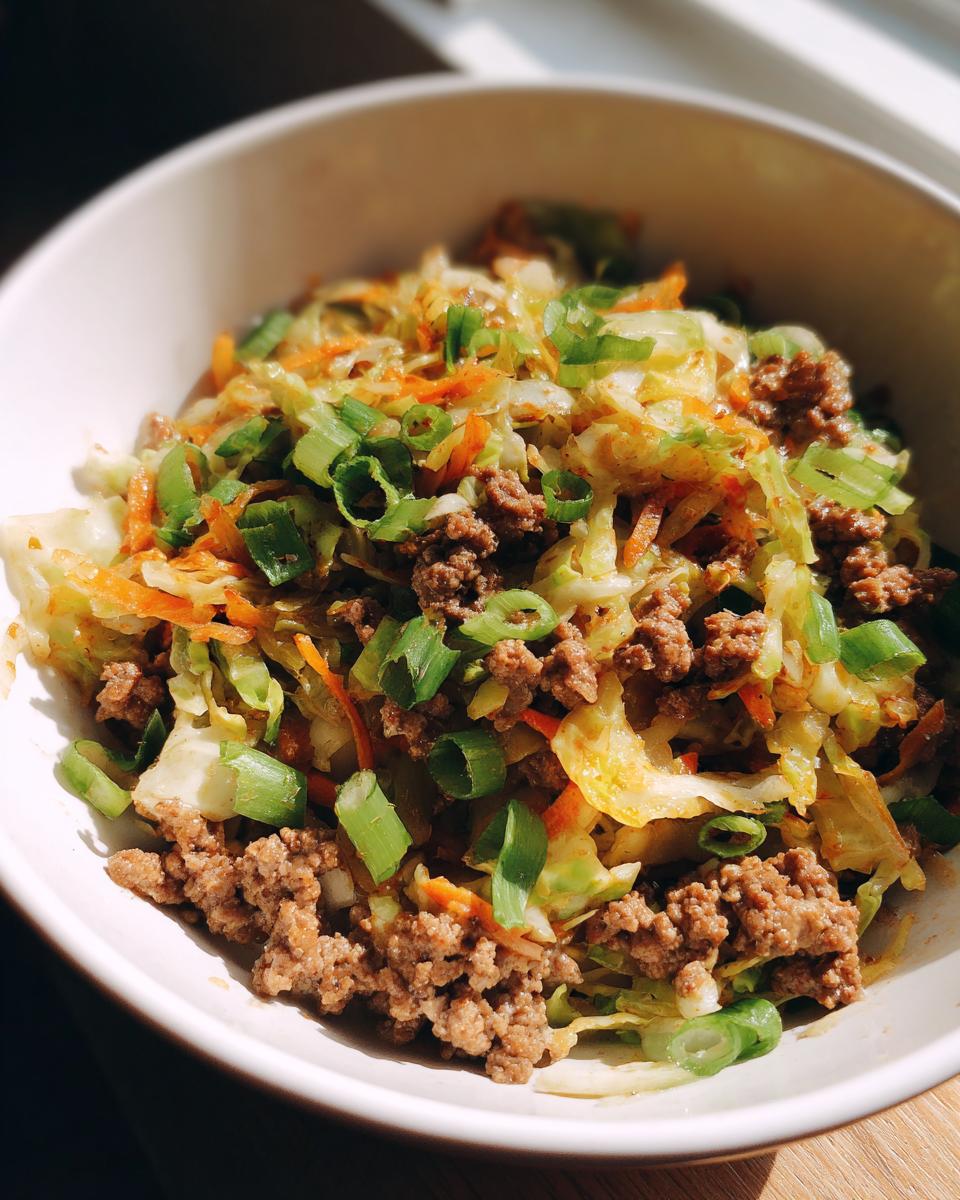 Low Carb Egg Roll Bowl - detail 1