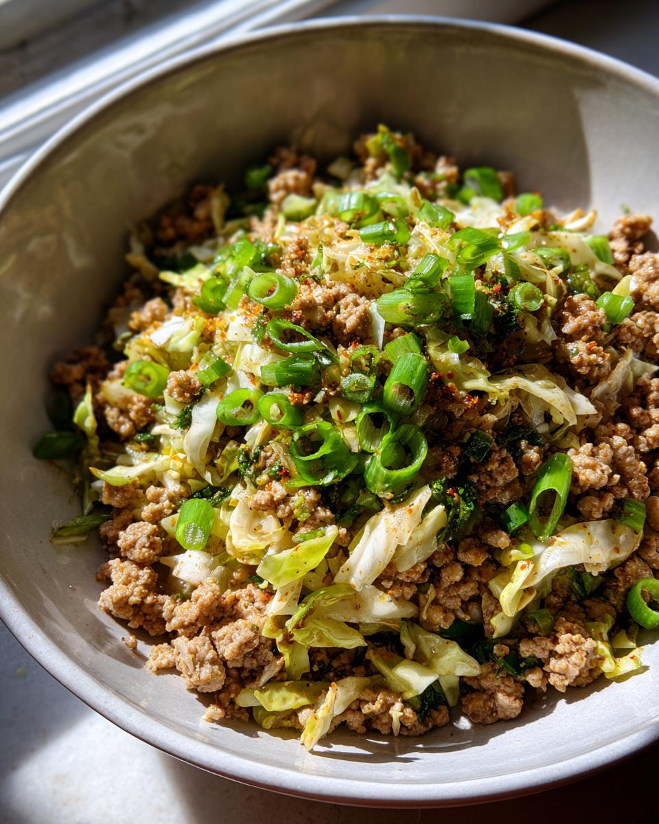 Low Carb Egg Roll Bowl - detail 2