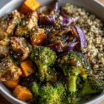 Maple Dijon Chicken & Roasted Veggie Bowl