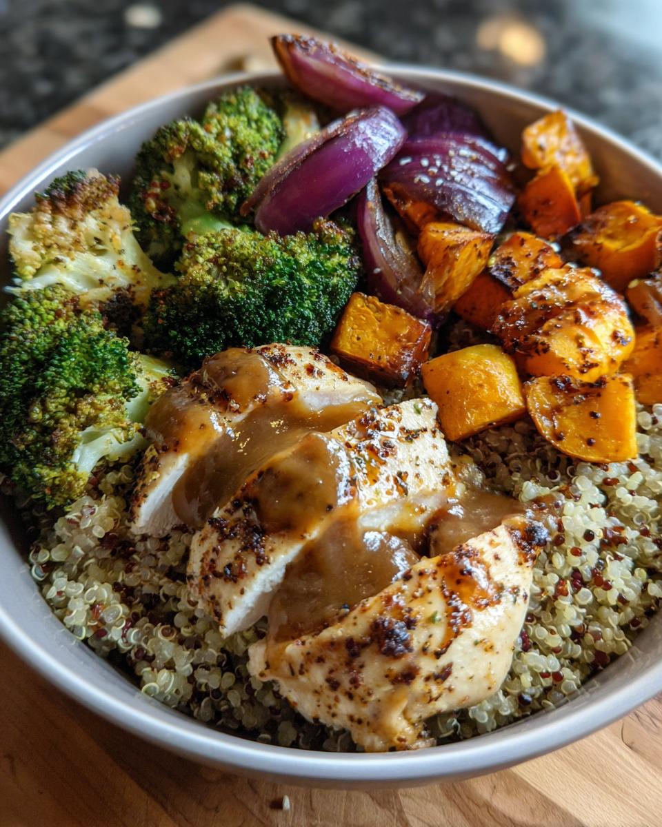 Maple Dijon Chicken & Roasted Veggie Bowl - detail 2