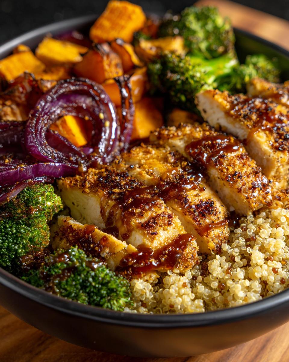Maple Dijon Chicken & Roasted Veggie Bowl - detail 3