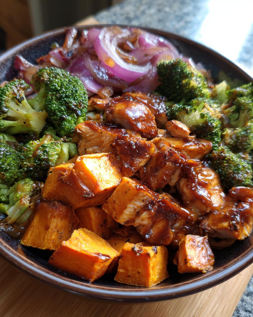 Maple Dijon Chicken Sweet Potato Bowls - detail 1