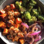 Maple Dijon Chicken Sweet Potato Bowls