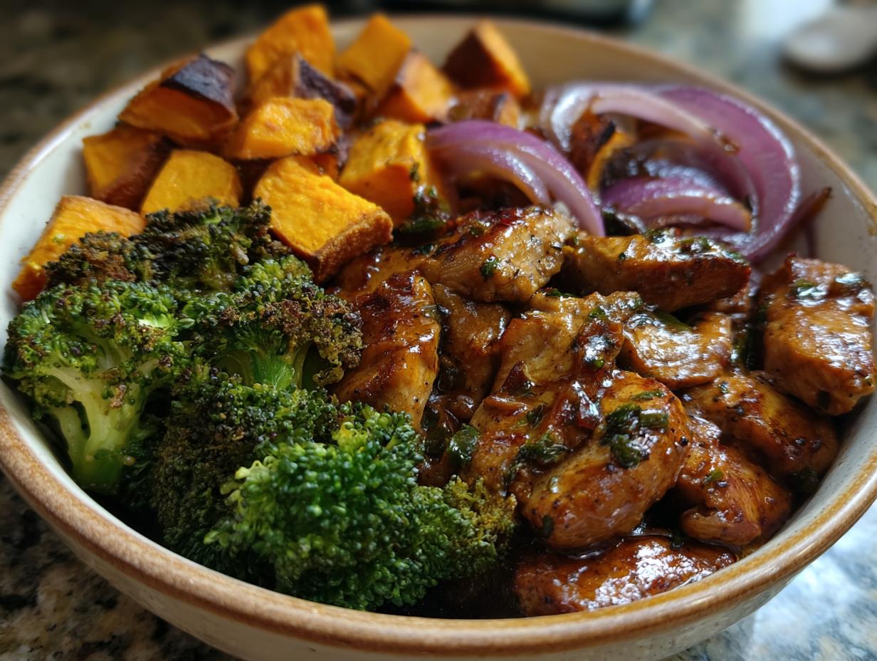 Maple Dijon Chicken Sweet Potato Bowls - detail 2