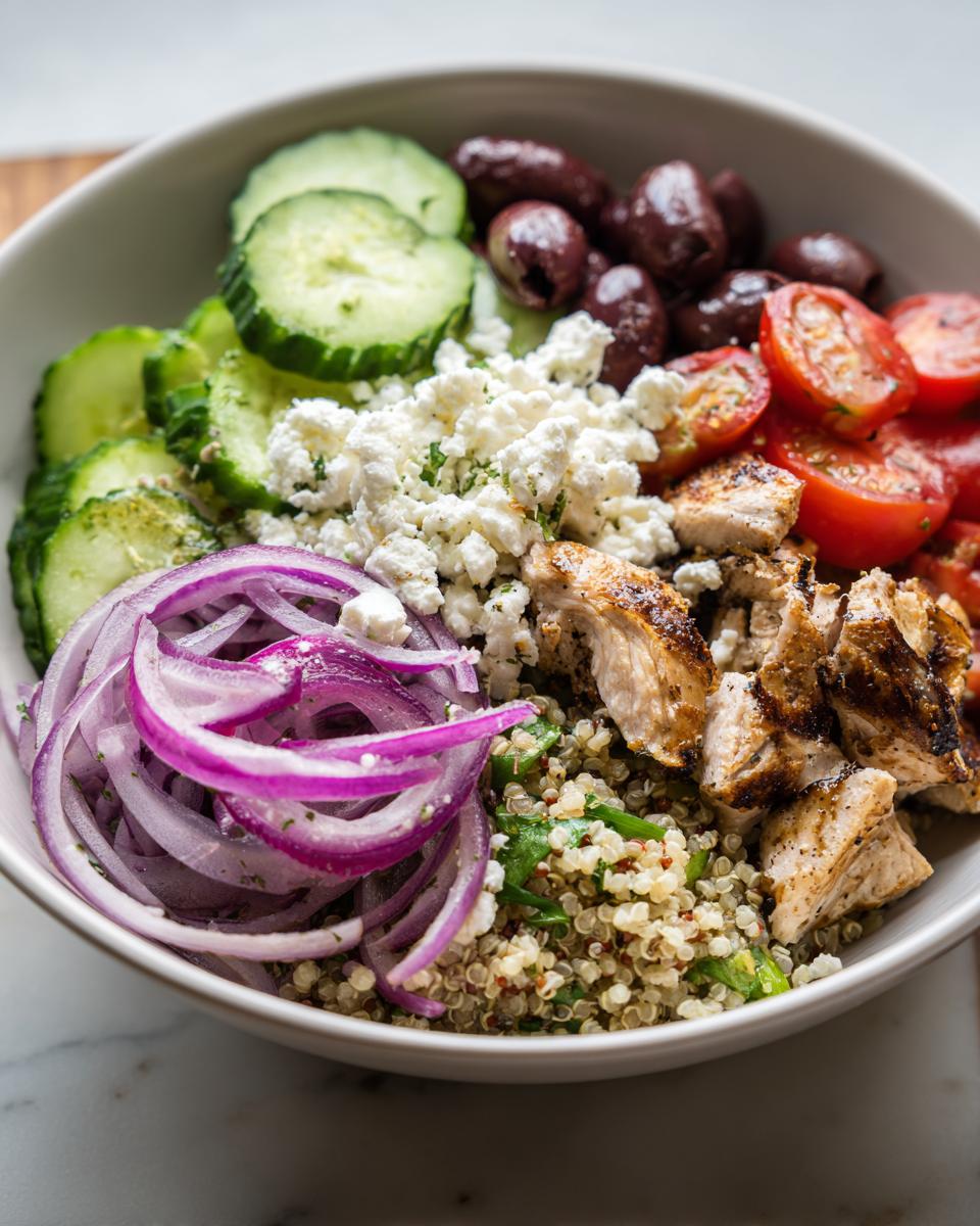 Unleash a 1-Bowl Mediterranean Chicken Bowl Delight! 4 Mediterranean Chicken Bowl - detail 1