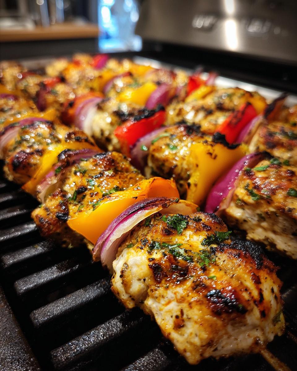 Mediterranean Grilled Chicken Skewers - detail 1