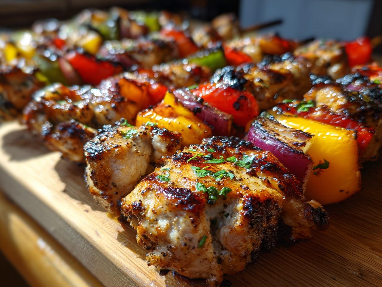 Mediterranean Grilled Chicken Skewers - detail 2