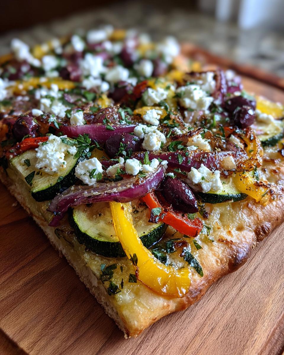 Mediterranean Veggie Flatbread - detail 1