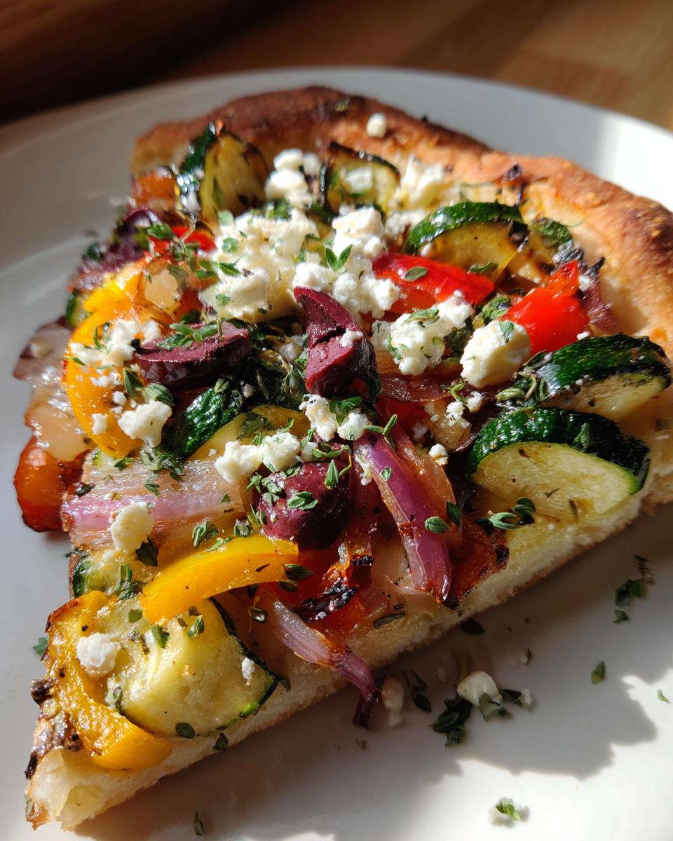 Mediterranean Veggie Flatbread - detail 2
