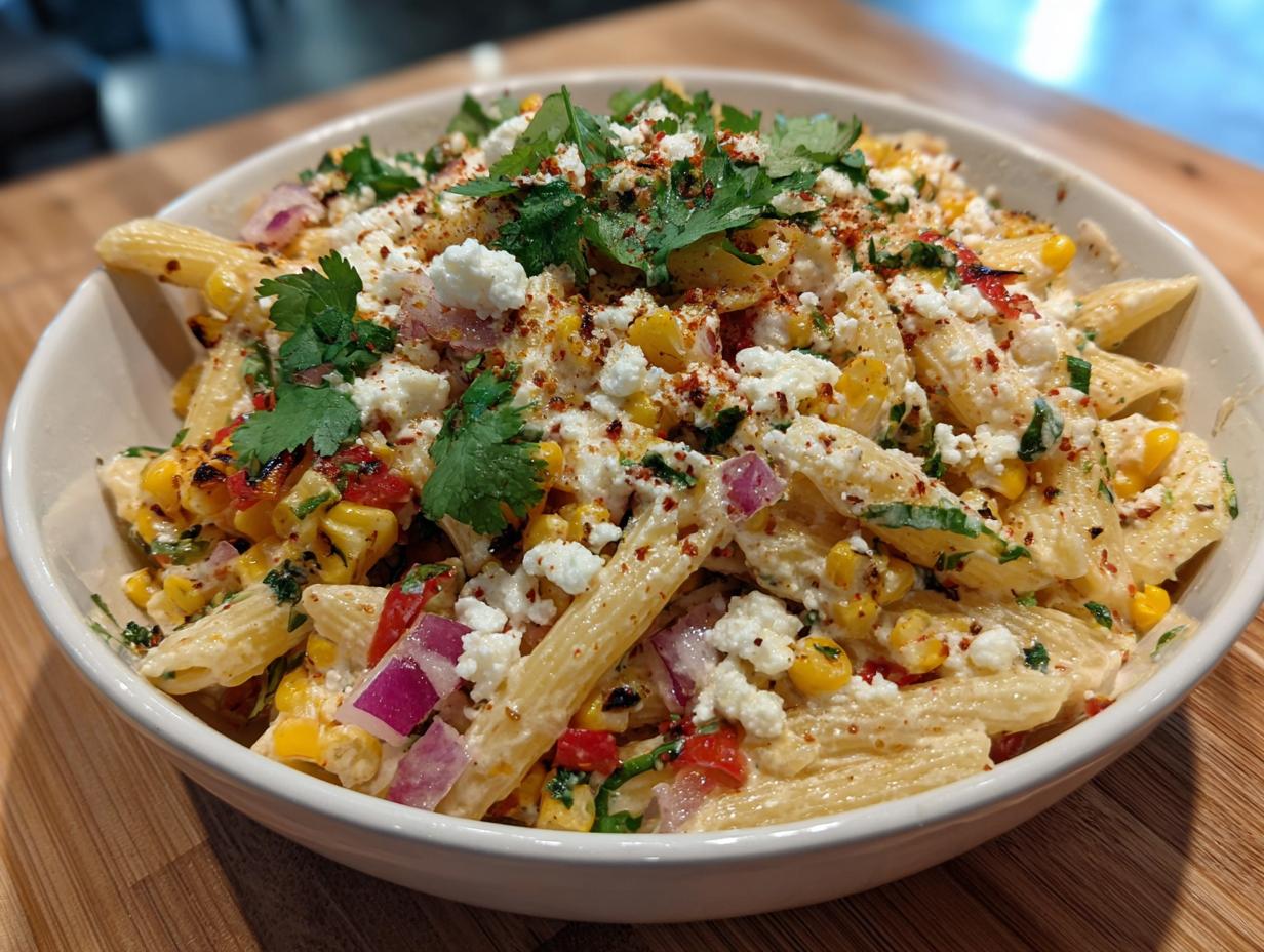 Mexican Street Corn Pasta Salad - detail 2