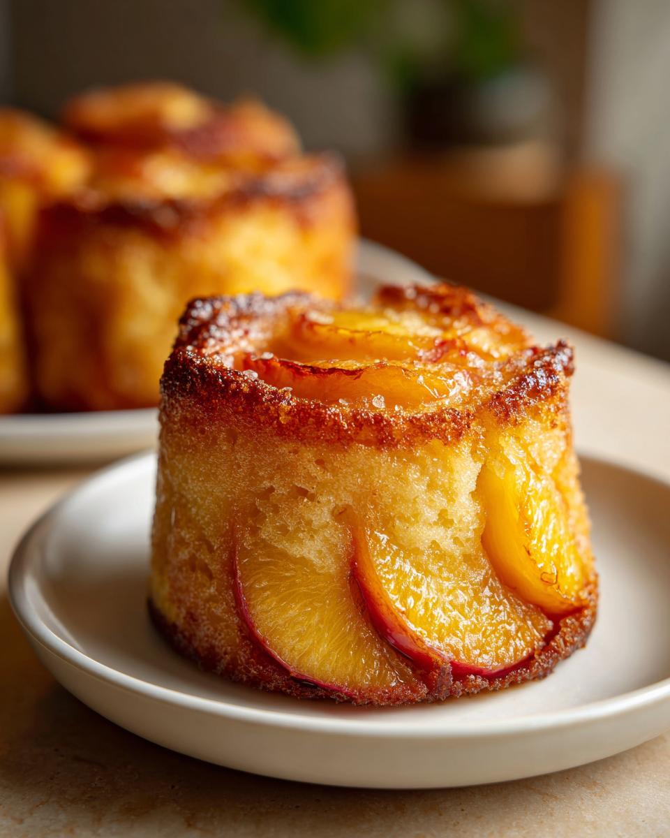 Irresistible Mini Peach Upside Down Cakes: 6 Steps 5 Mini Peach Upside Down Cakes - detail 2