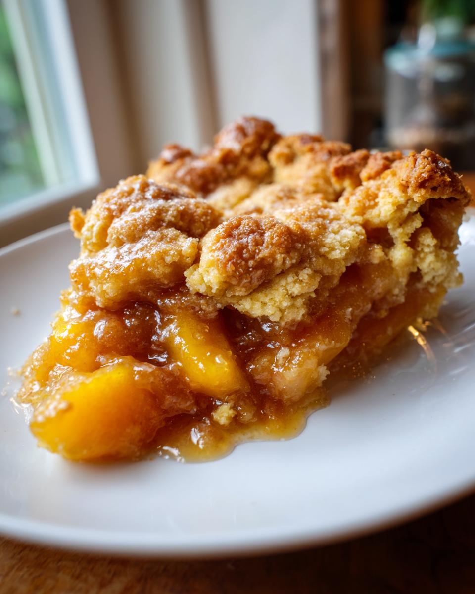 Old Fashioned Peach Cobbler - detail 2