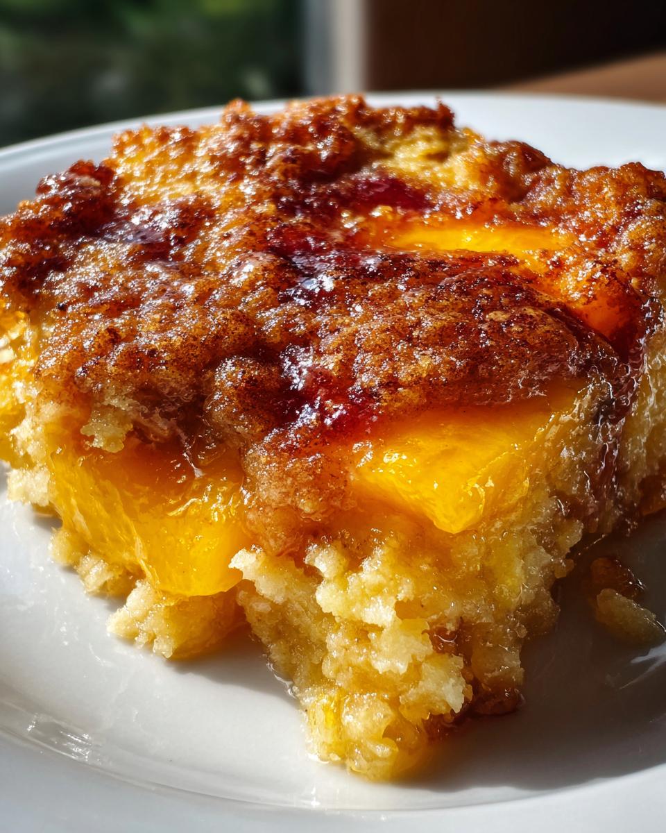 Peach Cobbler Dump Cake - detail 1