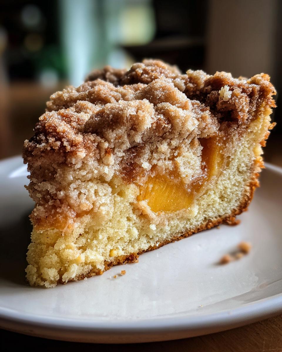 Peach Streusel Coffee Cake - detail 1