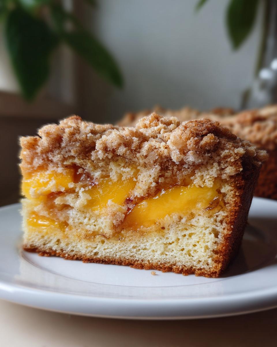 Peach Streusel Coffee Cake - detail 2