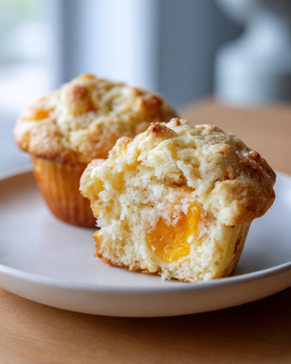 Peach Yogurt Muffins - detail 2
