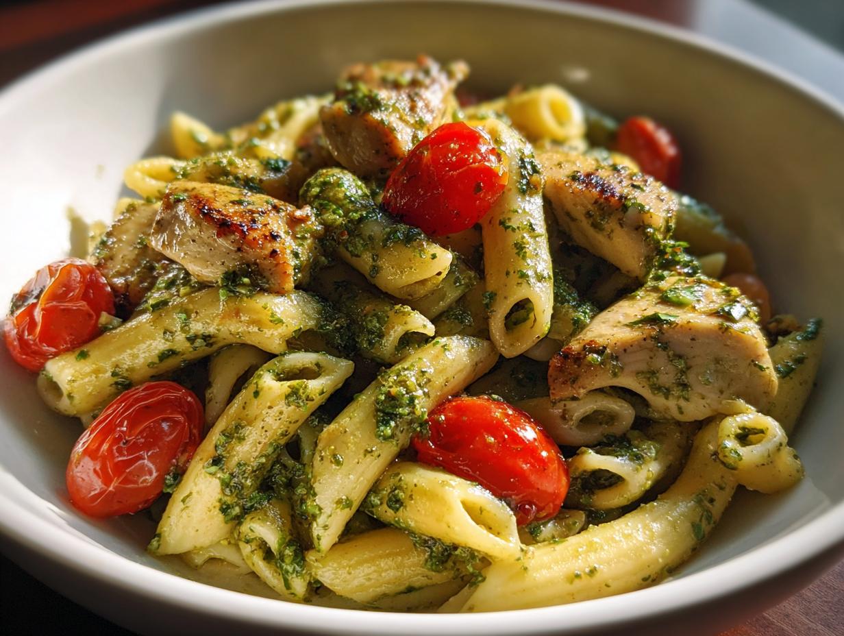 Pesto Chicken Pasta - detail 2