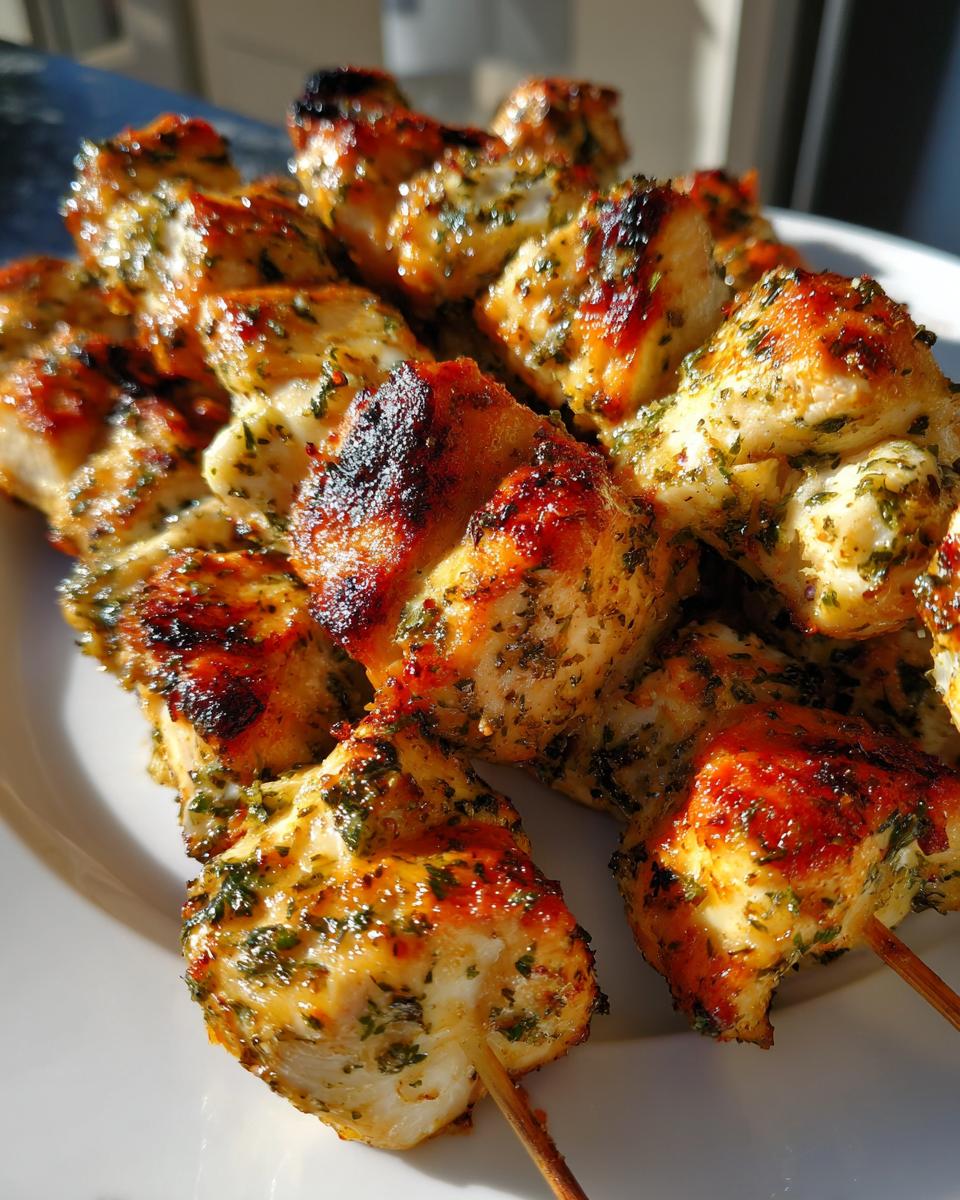 Ranch Garlic Parmesan Chicken Skewers - detail 1