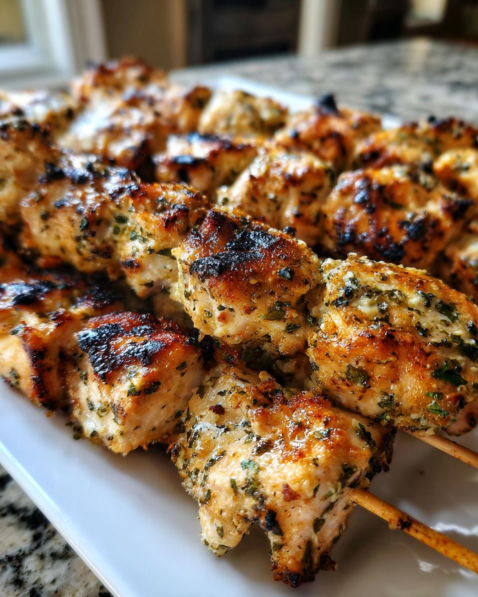 Ranch Garlic Parmesan Chicken Skewers - detail 2