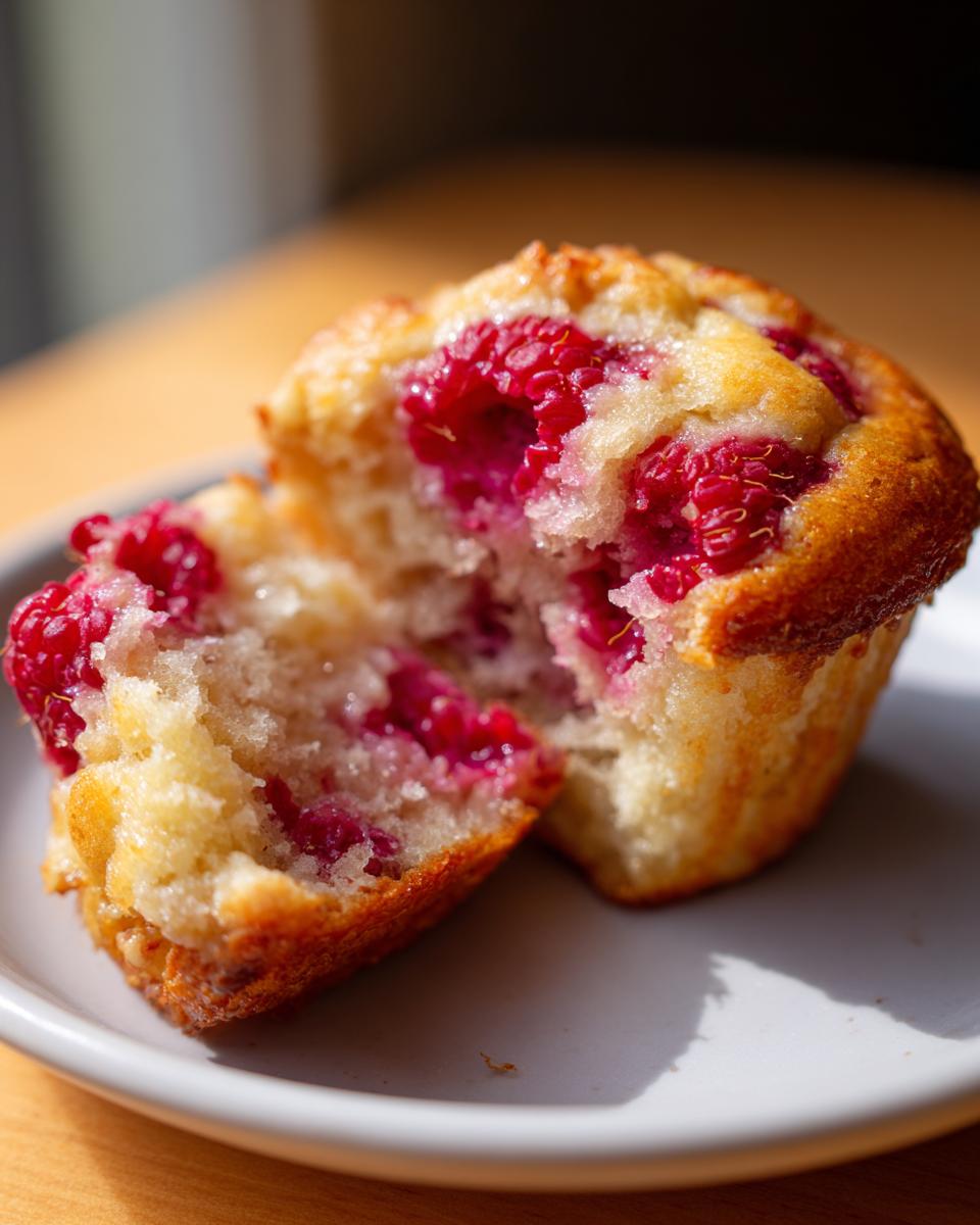 Raspberry Yogurt Muffins - detail 1
