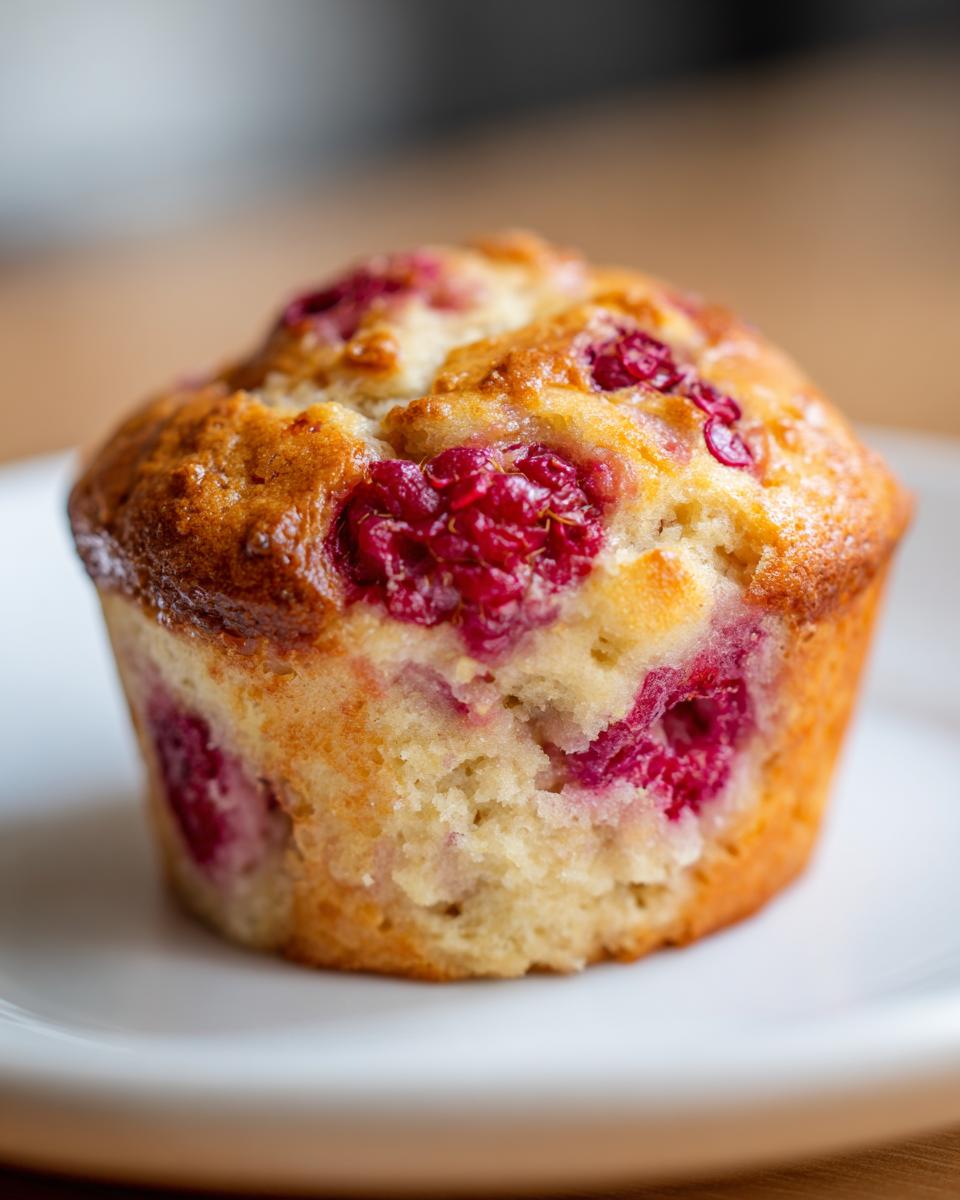 Raspberry Yogurt Muffins - detail 2