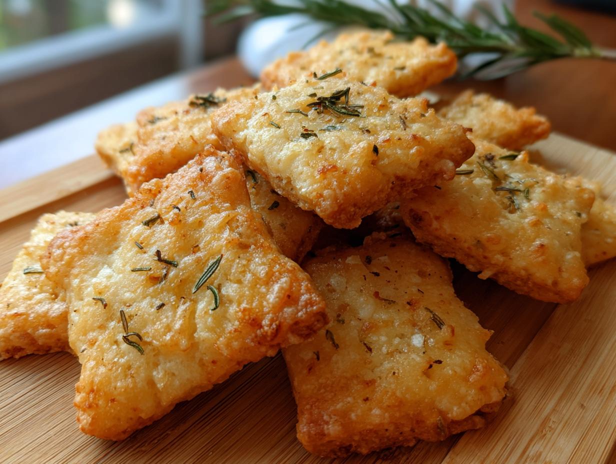 Rosemary Cheese Crackers - detail 2