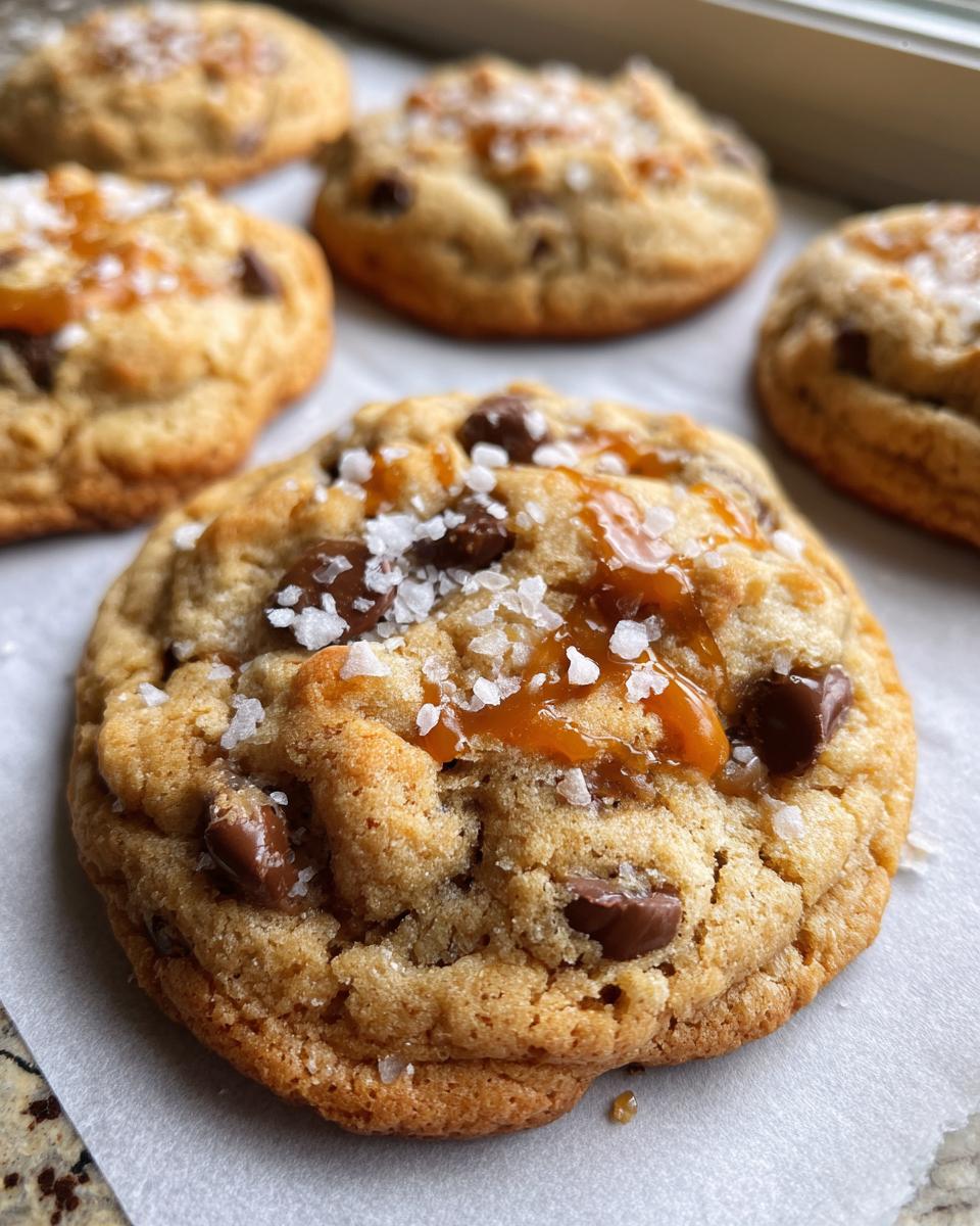 Salted Caramel Chocolate Chip Cookies - detail 2