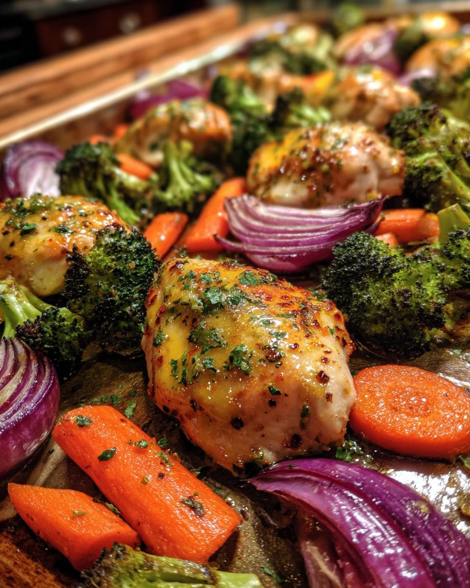 Sheet Pan Honey Mustard Chicken & Veggies - detail 1