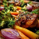 Sheet Pan Honey Mustard Chicken & Veggies
