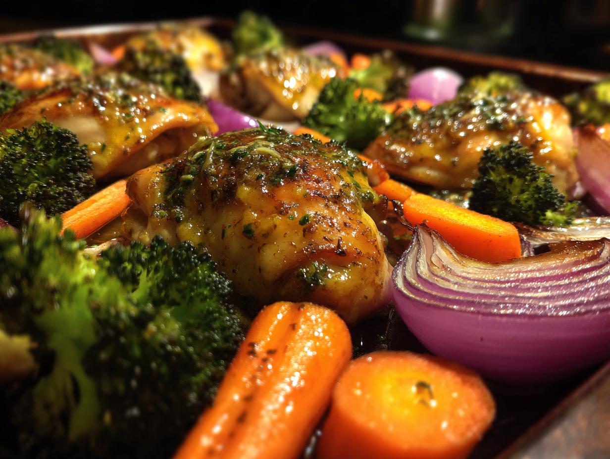 Sheet Pan Honey Mustard Chicken & Veggies - detail 2