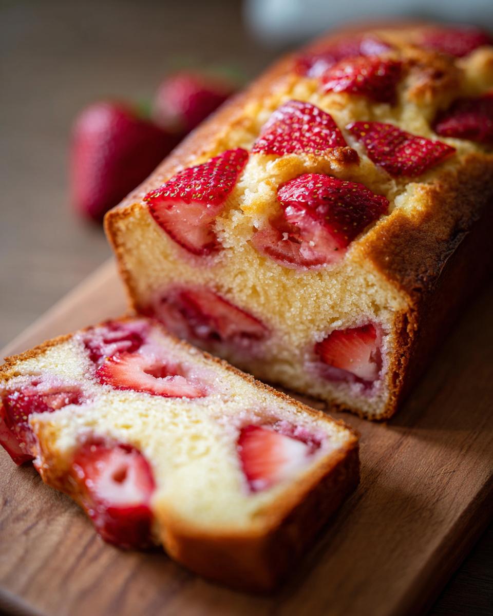 Soft Strawberry Buttermilk Cake - detail 1