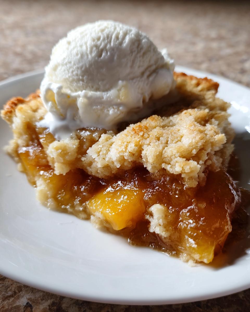Southern Peach Cobbler - detail 1