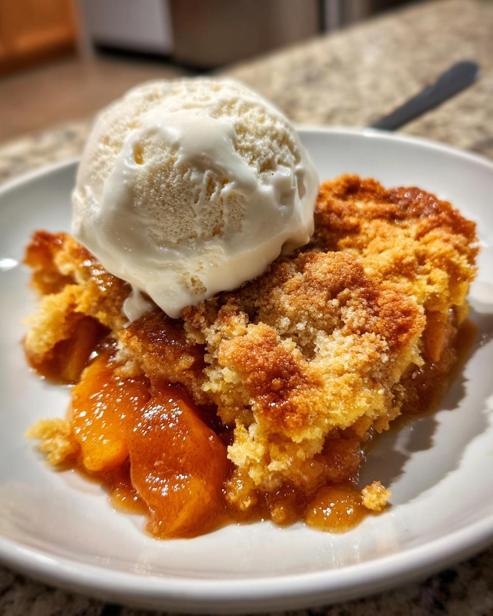 Southern Peach Cobbler - detail 2