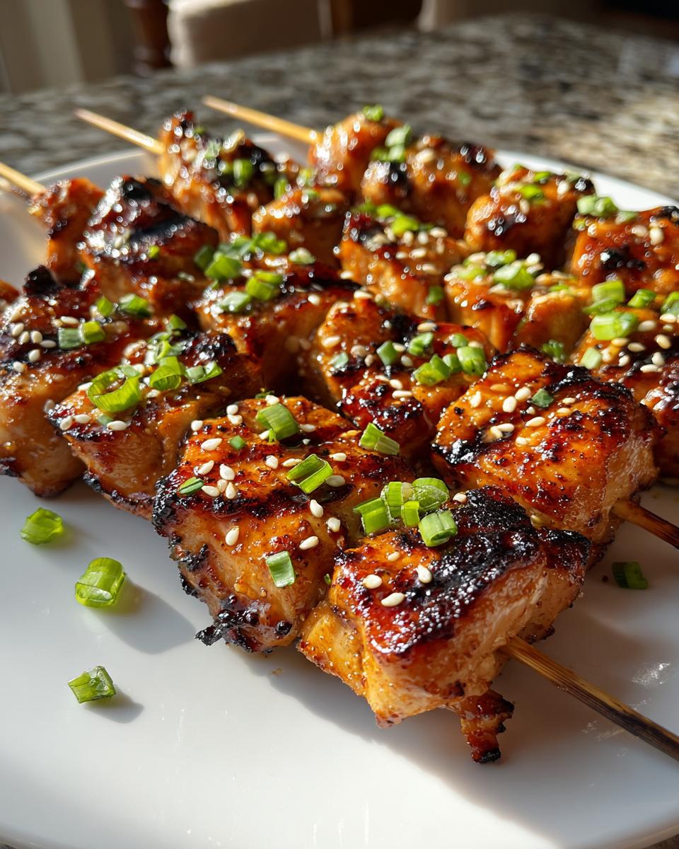 Spicy Honey Garlic Chicken Skewers - detail 1