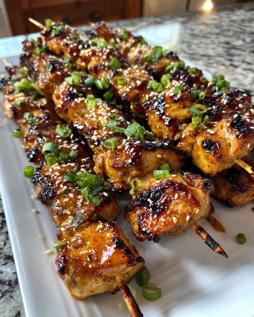 Spicy Honey Garlic Chicken Skewers - detail 2